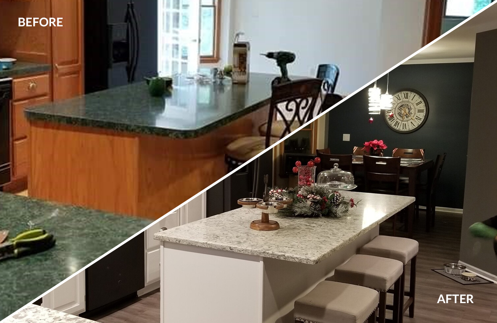 Kitchen Design & Remodeling Company in Shelby Township MI   - cabinets-before-after(1)